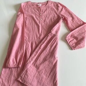 Long sleeve pink dress